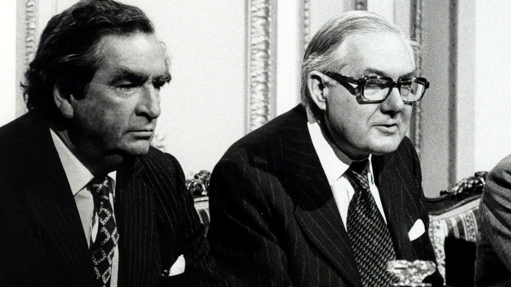 Denis Healey and James Callaghan