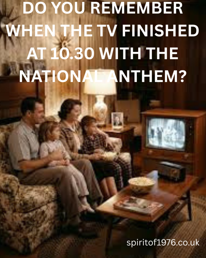 TV with National Anthem